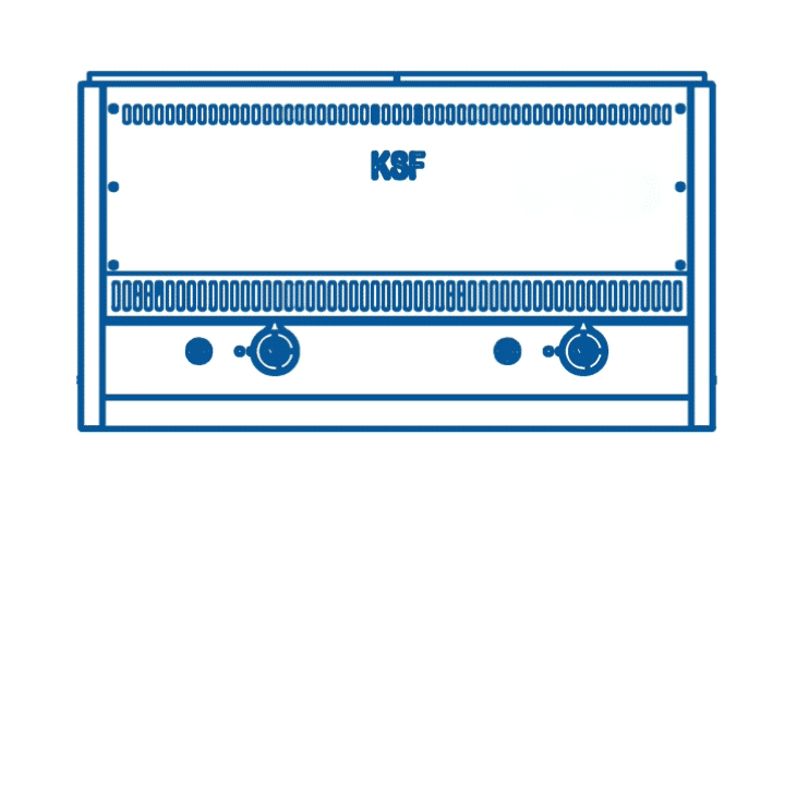 KSF Bain Marie 2x 1/1 GN Warmhaltegerät Gastronomie Edelstahl